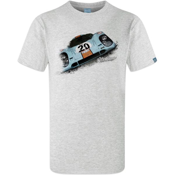 Gulf Porsche 917 Mens Classic Sports Car T-Shirt - Image 6