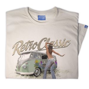 RetroClassic Split Screen Camper & Dancing Hippie T-Shirt