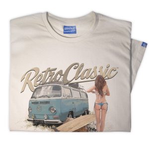 RetroClassic Retro Camper Van & Surf Chick T-Shirt