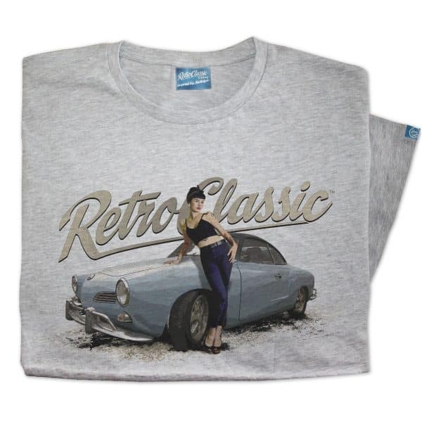 Karmann Ghia Coupe & Bethany Birks Mens Classic Car T-shirt