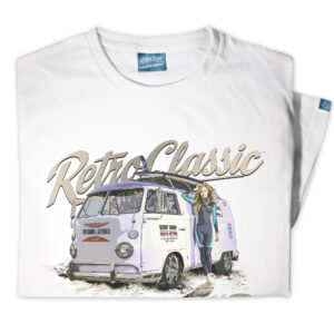RetroClassic ‘Supernova’ Campervan T-Shirt | Surf & Pinup Art