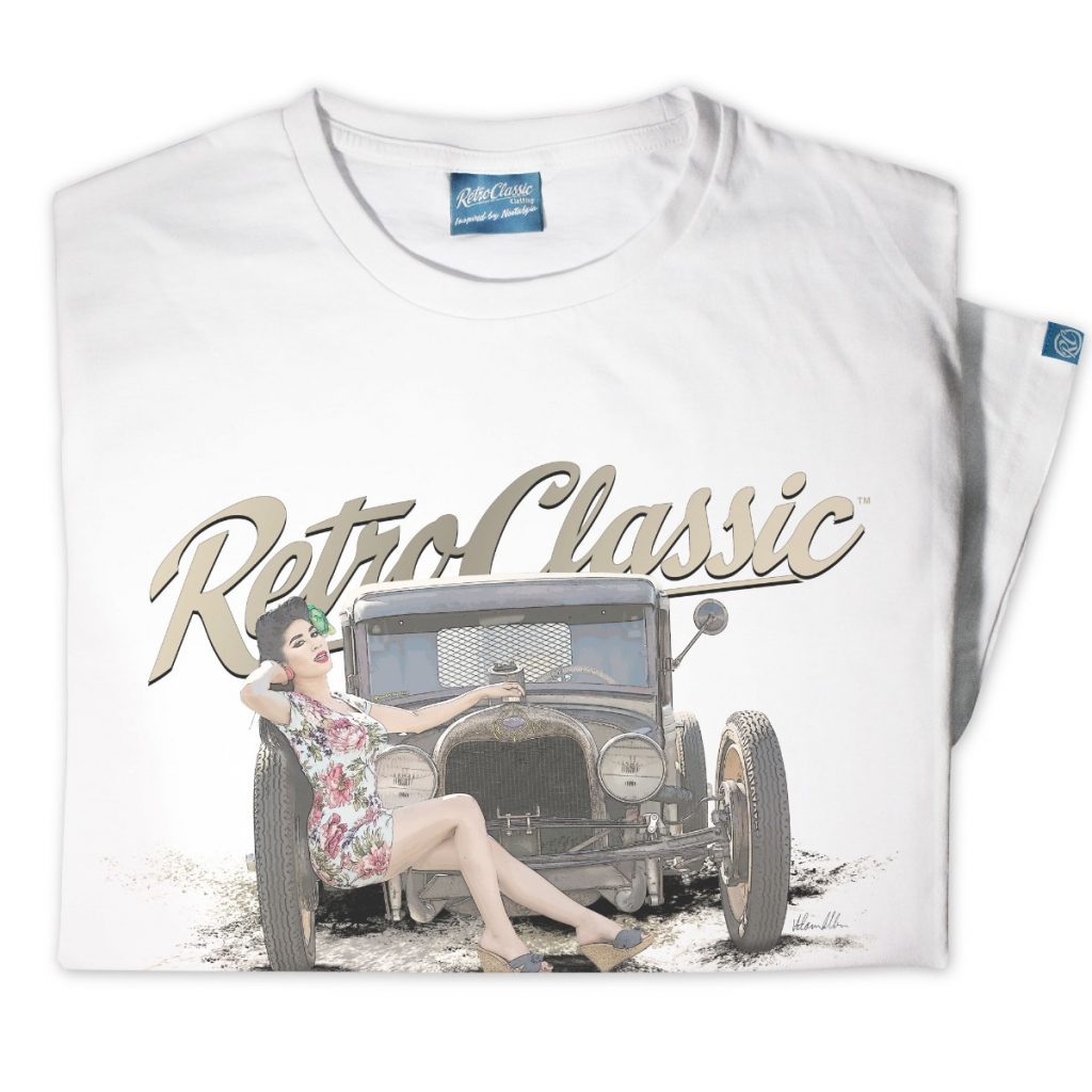 Zelda & The Dirty Farm Truck – Ford Model A Pin-Up T-Shirt