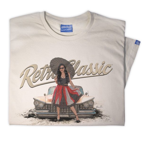 AllStarJin Umbrella pose and 1959 Buick Flat Top American Classic Car T-Shirt - Image 4