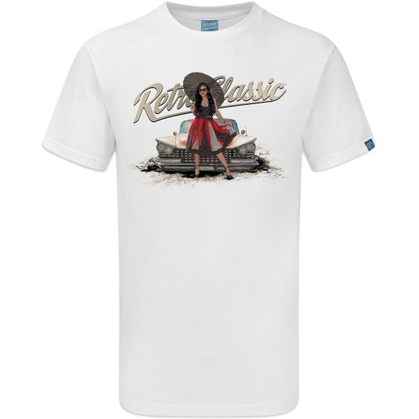 AllStarJin Umbrella pose and 1959 Buick Flat Top American Classic Car T-Shirt - Image 3