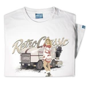 Ice Resurfacer and Ice Hockey Pin-up Model T-Shirt