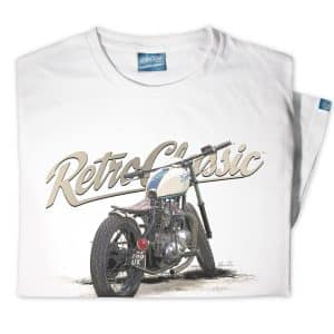 RetroClassic Vintage Triumph Bobber Motorcycle T-Shirt