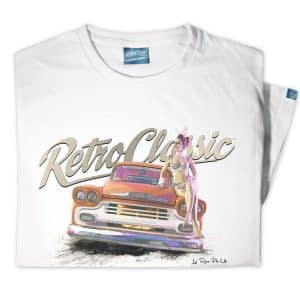 LaRoss Pin-up and Classic American Pick-up Truck Mens T-Shirt