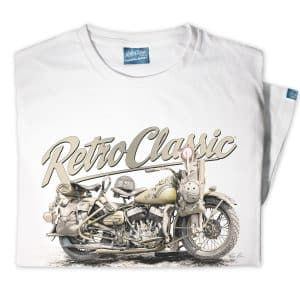 RetroClassic 1942 Harley WLA US Army Motorcycle T-Shirt