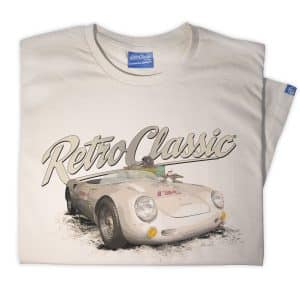 RetroClassic Porsche 550 Spyder Classic Race Car T-Shirt