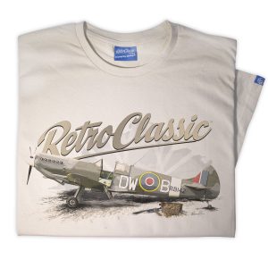 RetroClassic WWII Supermarine Spitfire Fighter Plane T-Shirt