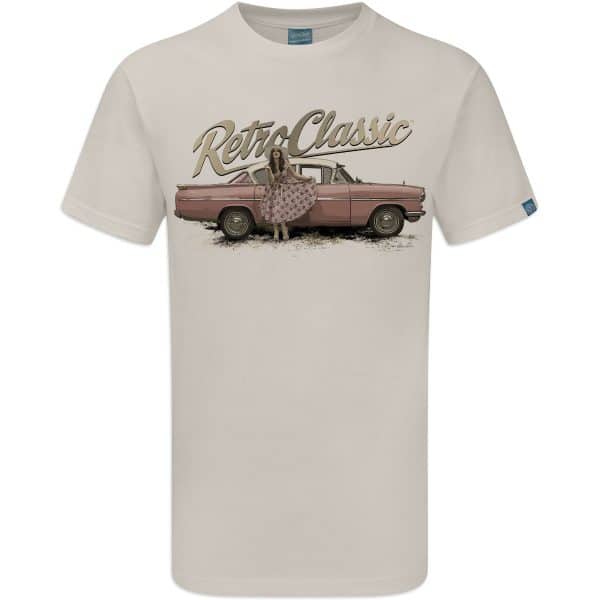 Classic Vauxhall Cresta and Pin-up Annie Drew Mens T-Shirt - Image 5