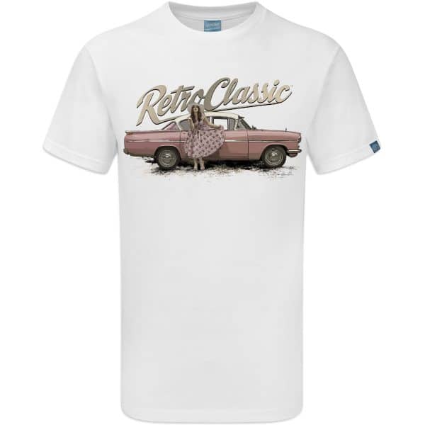 Classic Vauxhall Cresta and Pin-up Annie Drew Mens T-Shirt - Image 3