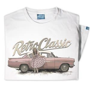 Classic Vauxhall Cresta and Pin-up Annie Drew Mens T-Shirt