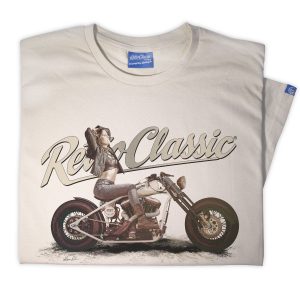 Harley Monster & Mint Customs Harley Bobber Motorbike Mens T-Shirt