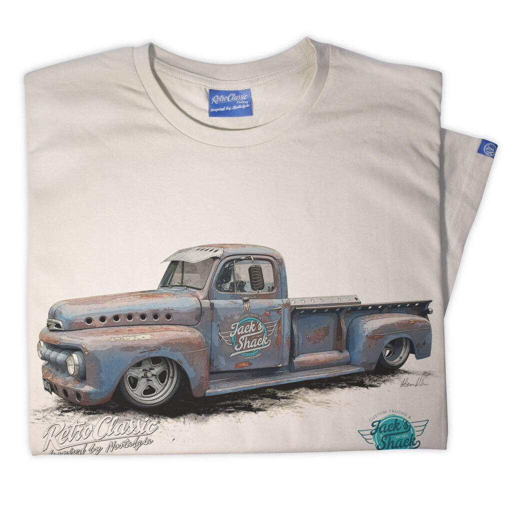 Jack's Shack 1952 ford f100 Monster Pick-Up Truck Mens T-Shirt