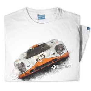 1969 Gulf Porsche 917K Mens Classic Race Car T-Shirt