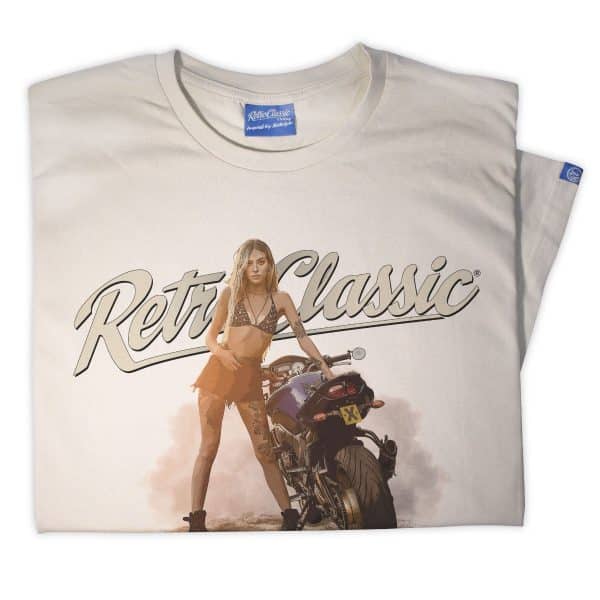Yamaha FZ8 Motorbike & Internationally Published Model Sophie Mens T-Shirt - Image 4