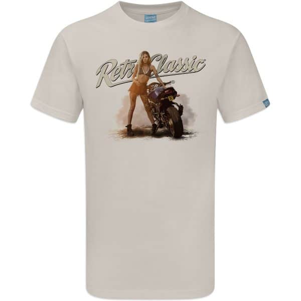 Yamaha FZ8 Motorbike & Internationally Published Model Sophie Mens T-Shirt - Image 5
