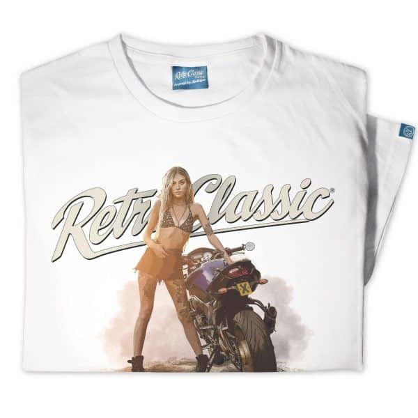 Yamaha FZ8 Motorbike & Internationally Published Model Sophie Mens T-Shirt