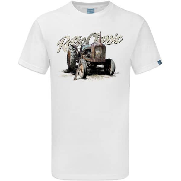 Old Fordson Major Tractor Mens T-Shirt - Image 3