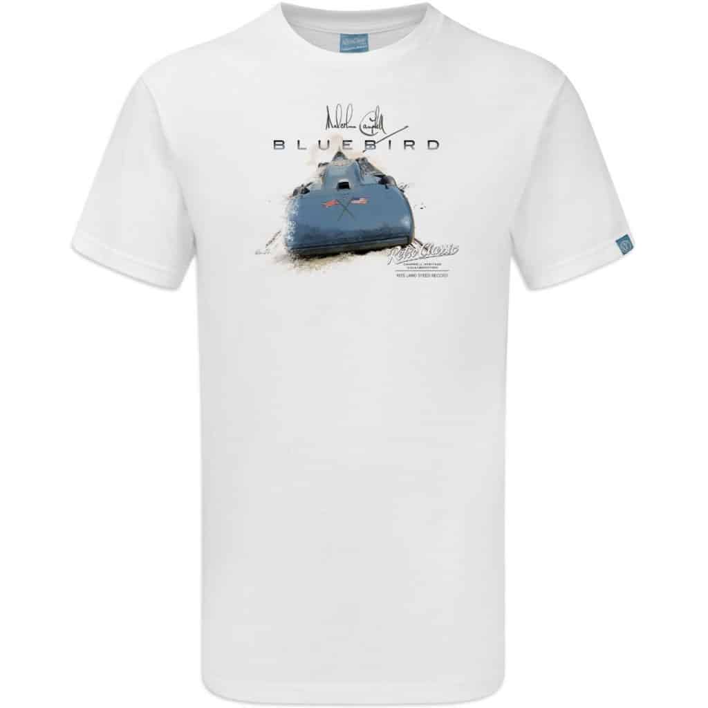 1935 Malcolm Campbell 'Gary Harman's Speed' Bluebird Railton V Car T-Shirt - Image 5