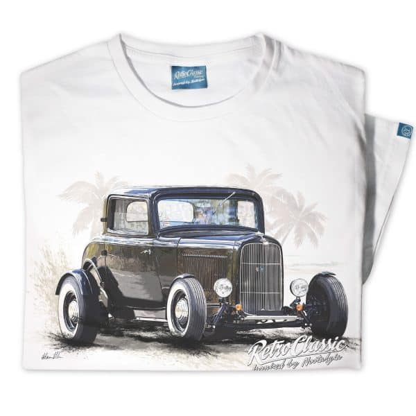 RetroClassic Reg Wilcock 1932 Coupe Hot Rod Retro T-shirt