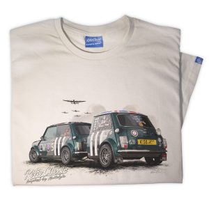 RetroClassic® Chris Moss RAF Mini Cooper & Trailer T-Shirt