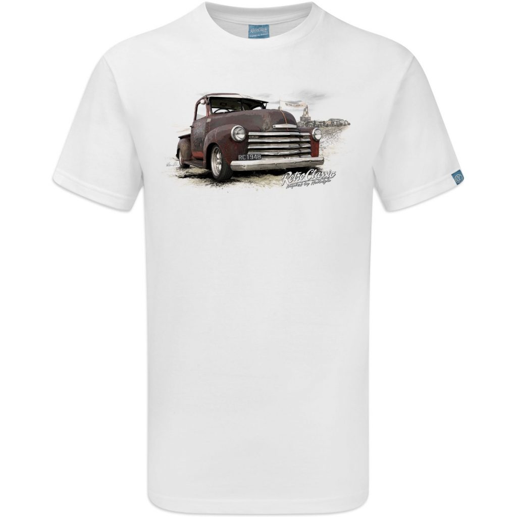 Mike Noble's - 1948 American Chevy Truck Mens T-Shirt - Image 2