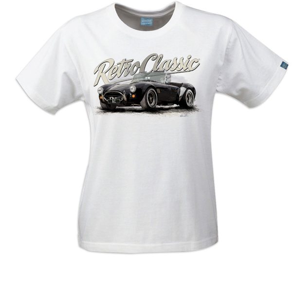 AC Cobra Mk IV Classic Sports Car Ladies T-shirt