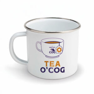 The Smallest Cog Authentic Cog White Enamel Mug