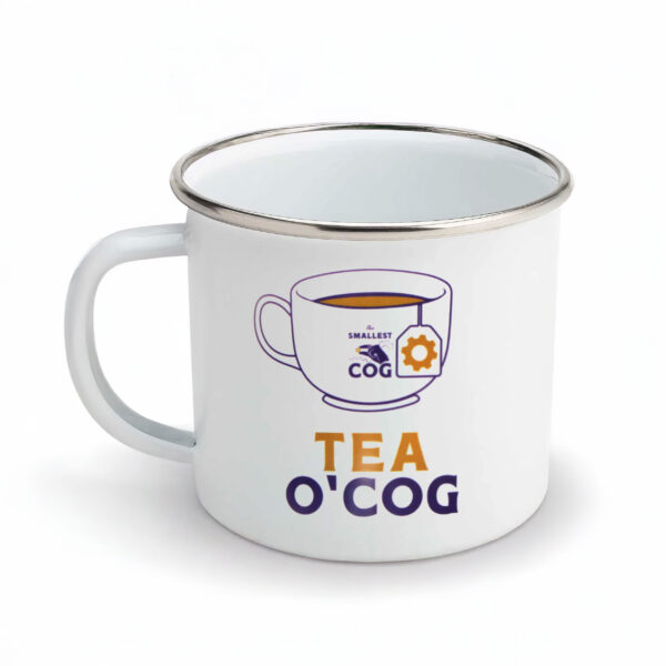 The Smallest Cog Authentic Cog White Enamel Mug