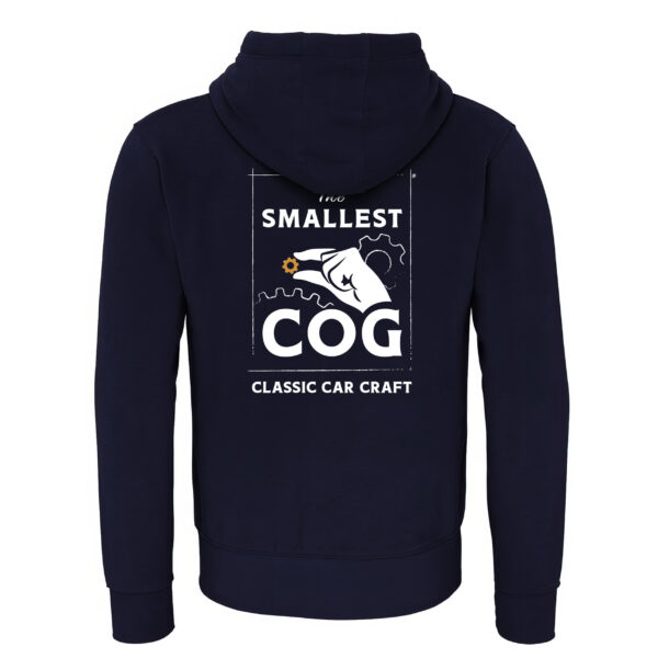 The Smallest Cog Authentic Cog Heavyweight Zipped Hoodie - Image 2