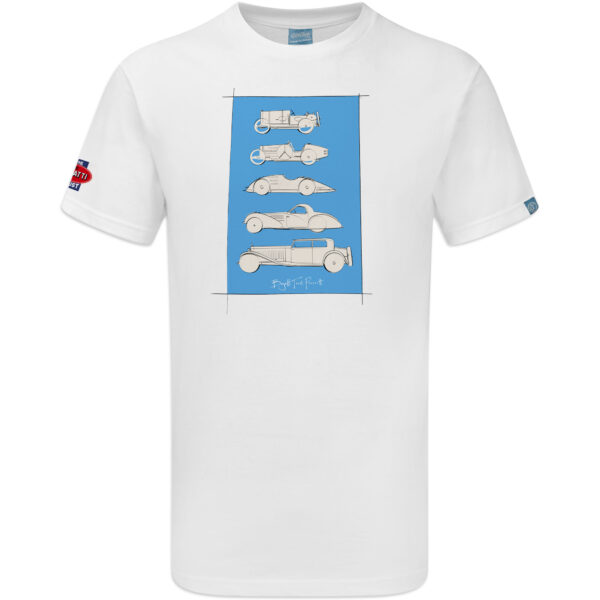 The Bugatti Trust – Stefan Marjoram Bugatti Models Sketch T-Shirt