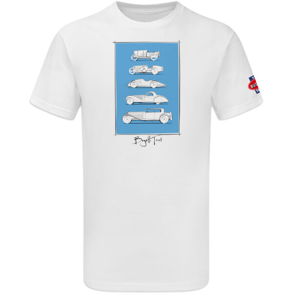 The Bugatti Trust – Stefan Marjoram Bugatti Distinct Car Models Sketch T-Shirt