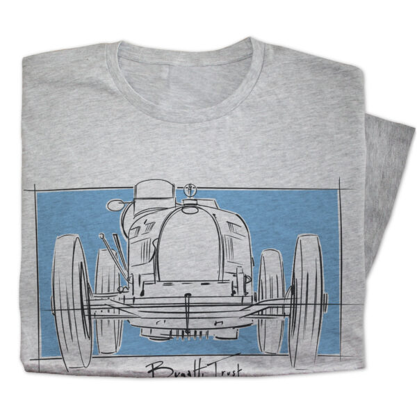 The Bugatti Trust – Stefan Marjoram Bugatti T35 Grand Prix car Sketch T-Shirt - Image 5