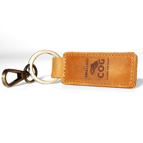 The Smallest Cog Authentic Cog Leather Keyring