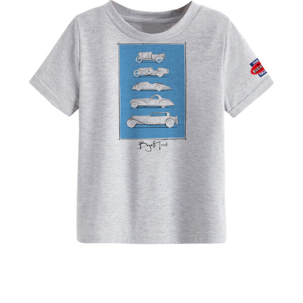The Bugatti Trust – Stefan Marjoram Bugatti Distinct Car Models Sketch Kids T-Shirt - Image 4