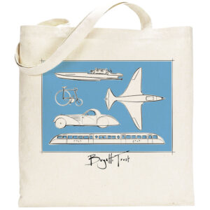 The Bugatti Trust – Stefan Marjoram Bugatti Profiles Sketch Tote Bag