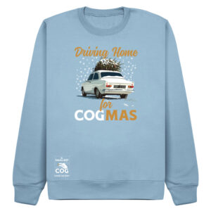 The Smallest Cog – “Driving Home for Cogmas” Oliver Christmas Sweatshirt