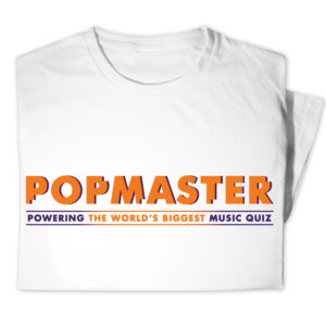 Popmaster: Cash for Kids World’s Biggest Music Quiz T-Shirt - White