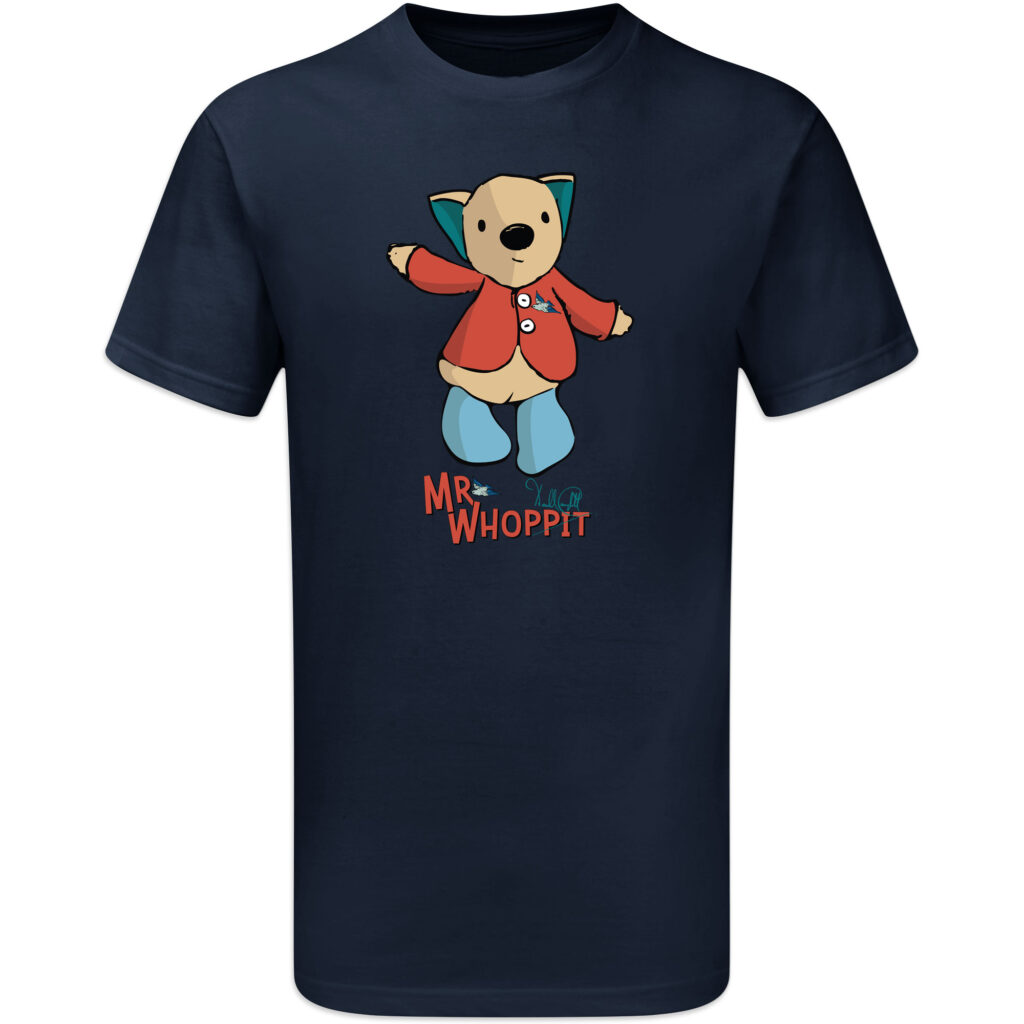 RetroClassic Official Mr Whoppit Teddy Mascot Navy T-Shirt